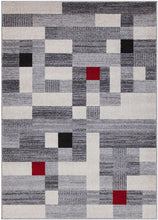 Load image into Gallery viewer, Tappeto Moderno CASA E GREY RED 60X180 (Galleriafarah1970)
