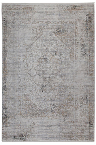 Tappeto Moderno KENNEDY A CREAM GREY 190X133 (Galleriafarah1970)