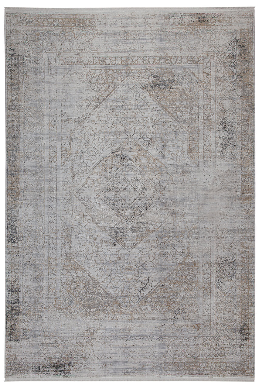 Tappeto Moderno KENNEDY A CREAM GREY 190X133 (Galleriafarah1970)