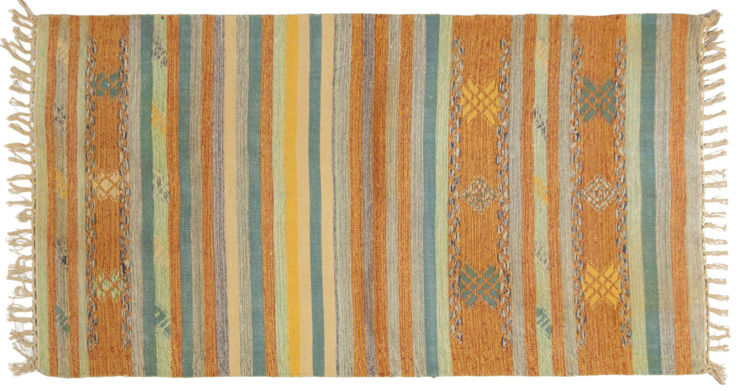 (Galleria Farah1970) - 150x90 CM Kilim Autentico, Originale e Fatto a Mano Id