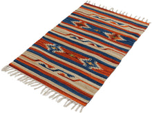 Load image into Gallery viewer, Kilim Autentico, Originale e Fatto a Mano Ideal 80x50 CM 
