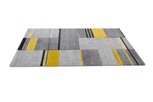 Carica l'immagine nel visualizzatore di Gallery, Carpet RAY A GREY YELLOW Size : 190X133 CM ( Galleriafarah1970 )
