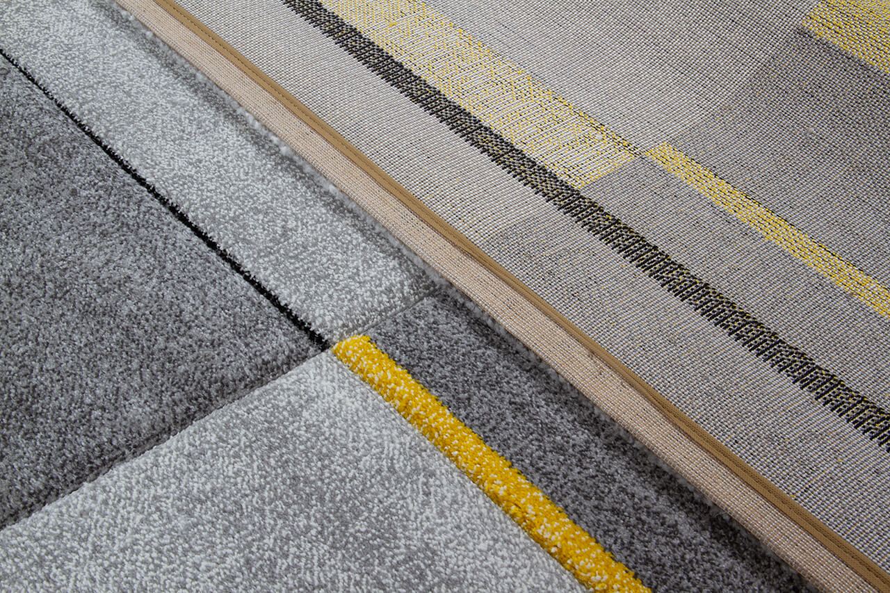 Carpet RAY A GREY YELLOW Size : 300x200  CM ( Galleriafarah1970 )