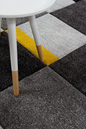 Tappeto RAY B GREY YELLOW 300X200 CM Galleriafarah1970