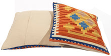 Lade das Bild in den Galerie-Viewer, Cuscino Kilim manifattura Quadrato 40x40 cm - (Galleria farah1970) #
