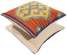 Lade das Bild in den Galerie-Viewer, Cuscino Kilim manifattura Quadrato 40x40 cm - (Galleria farah1970)
