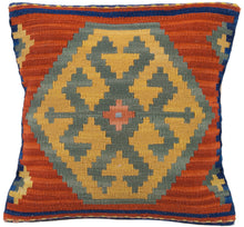 Carica l&#39;immagine nel visualizzatore di Gallery, Cuscino Kilim manifattura Quadrato 40x40 cm - (Galleria farah1970)
