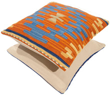 Lade das Bild in den Galerie-Viewer, Cuscino Kilim manifattura Quadrato 40x40 cm - (Galleria farah1970)
