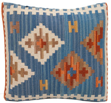 Lade das Bild in den Galerie-Viewer,  Autentico Cuscino Quadrato Kilim Fatto A MANO  40x40 CM
