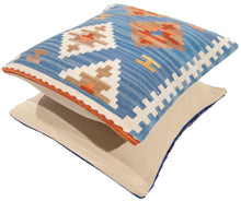 Load image into Gallery viewer,  Autentico Cuscino Quadrato Kilim Fatto A MANO  40x40 CM
