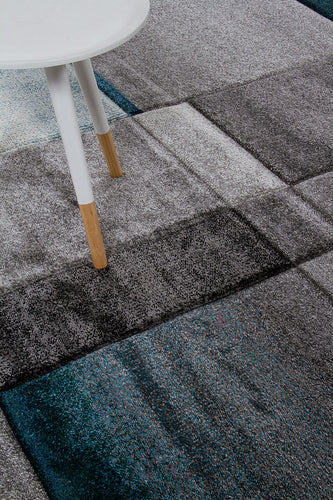 Tappeto TIMELAPSE GREY LIGHTBLUE 190x133 CM ( Galleriafarah1970 )