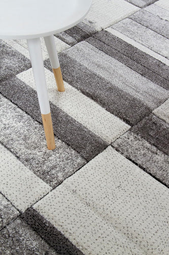 Tappeto Moderno RAY E GREY WHITE 230X160 (Galleriafarah1970)