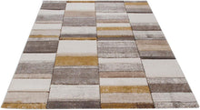 Carica l&#39;immagine nel visualizzatore di Gallery, Tappeto Moderno RAY E GREY BEIGE 300X200 (Galleriafarah1970)
