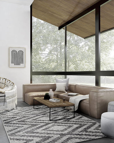 Tappeto Moderno TR FLATWEAVE ETHNO 2 GREY 160X230 (Galleriafarah1970)
