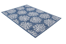 Lade das Bild in den Galerie-Viewer, Tapis TR FLATWEAVE MARINE 1 BLUE 80X200 CM
