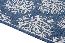 Lade das Bild in den Galerie-Viewer, Tapis TR FLATWEAVE MARINE 1 BLUE 80X200 CM
