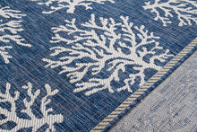 Lade das Bild in den Galerie-Viewer, Tapis TR FLATWEAVE MARINE 1 BLUE 80X200 CM
