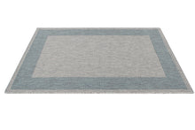 Lade das Bild in den Galerie-Viewer, Tappeto Moderno TR FLATWEAVE FRAME GREY/BLUE 200X280 (Galleriafarah1970)
