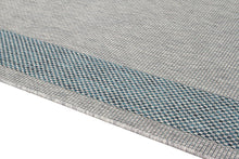 Lade das Bild in den Galerie-Viewer, Tappeto Moderno TR FLATWEAVE FRAME GREY/BLUE 160X230 (Galleriafarah1970)
