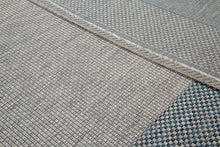 Lade das Bild in den Galerie-Viewer, Tappeto Moderno TR FLATWEAVE FRAME GREY/BLUE 200X280 (Galleriafarah1970)
