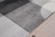 Carica l&#39;immagine nel visualizzatore di Gallery, Tappeto CARVE CUBISM GREY/DARK GREY 230x160 ( Galleriafarah1970 )
