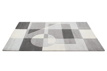 Carica l&#39;immagine nel visualizzatore di Gallery, Tappeto CARVE CUBISM GREY/DARK GREY 230x160 ( Galleriafarah1970 )
