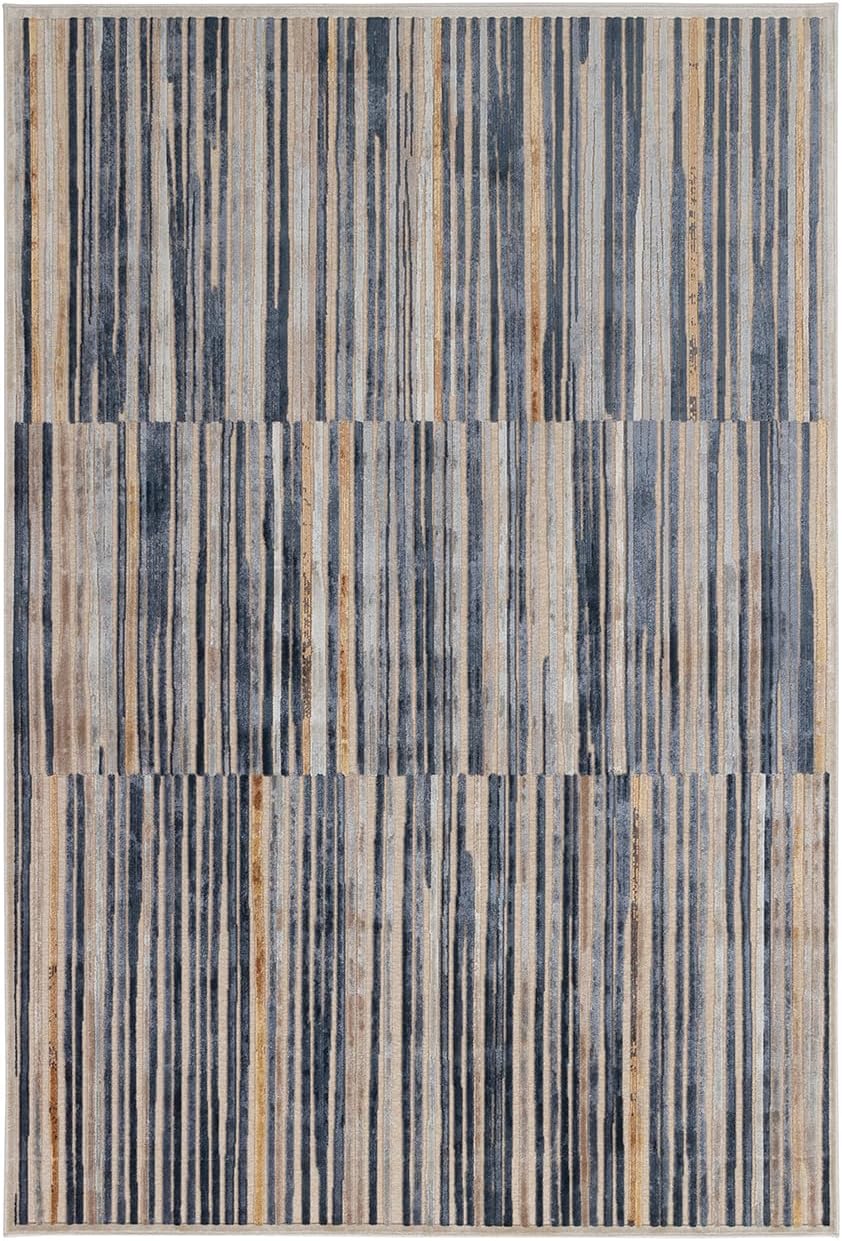 Tappeto Moderno ETRUSCO BEIGE BLUE 300X200 (Galleriafarah1970)