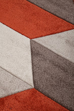 Lade das Bild in den Galerie-Viewer, Tappeto Moderno CARVE GEOMETRIC GREY RUST 160X120 (Galleriafarah1970)
