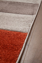 Load image into Gallery viewer, Tappeto Moderno CARVE GEOMETRIC GREY RUST 160X120 (Galleriafarah1970)
