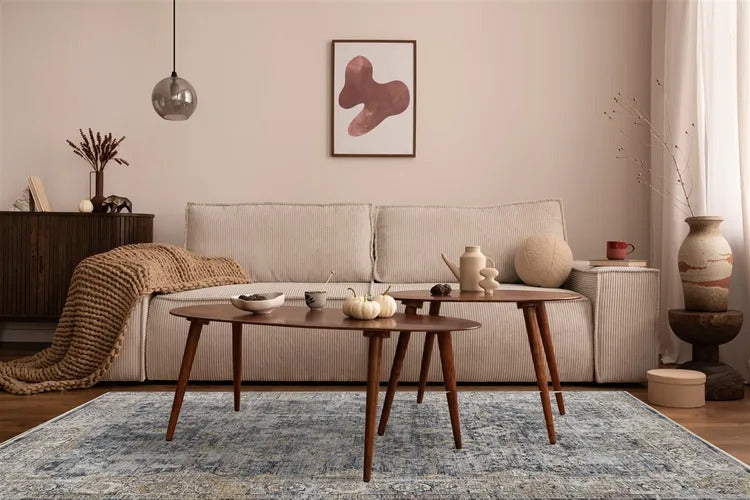 Tappeto Moderno CARAVAN BLUE/GREY 230X160 (Galleriafarah1970)