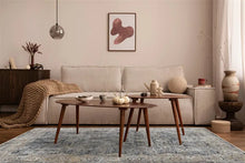 Load image into Gallery viewer, Tappeto Moderno CARAVAN BLUE/GREY 190X133 (Galleriafarah1970)
