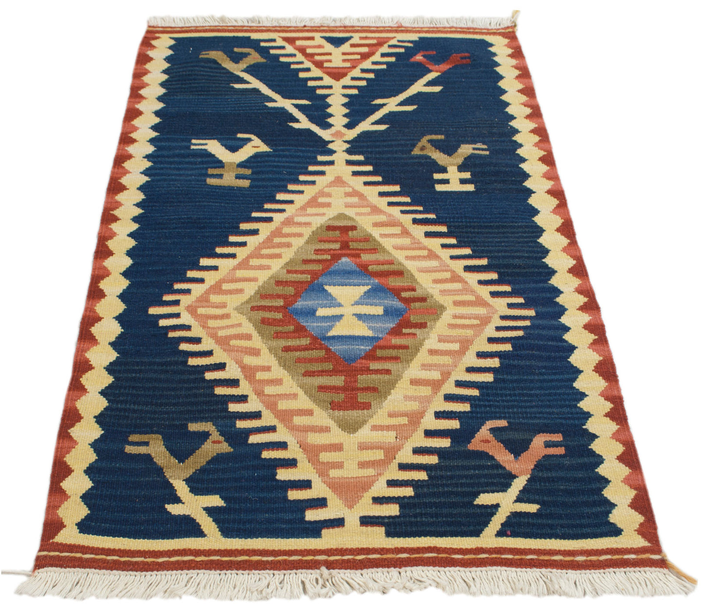 kilim originale Occasion lana cotone (80x50 CM) - Galleria Farah1970 - #