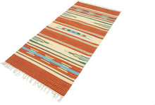 Carica l'immagine nel visualizzatore di Gallery, 200x140 CM CM Autentik Kilim Kelem Original Hand Made Classic STYL - EASY TO CLEAN - DOUBLE FACE
