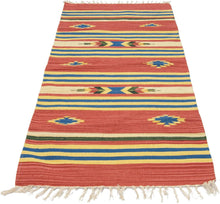 Carica l'immagine nel visualizzatore di Gallery, 200x140 CM CM Autentik Kilim Kelem Original Hand Made Classic STYL - EASY TO CLEAN - DOUBLE FACE
