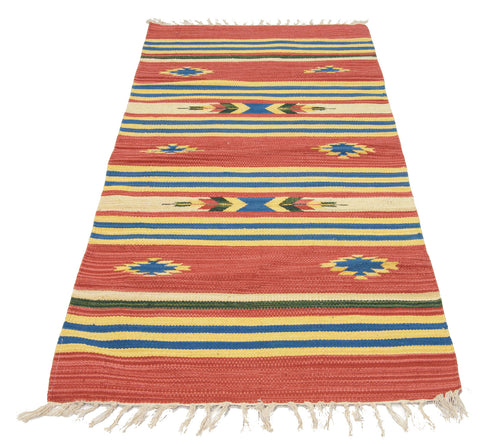 150x90 CM Kilim Original, authentisch hand made Cotton