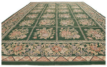 Lade das Bild in den Galerie-Viewer, 340x245 cm Mezzo punto arrazo aubusson colore verde arcaico 
