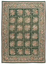 Lade das Bild in den Galerie-Viewer, 340x245 cm Mezzo punto arrazo aubusson colore verde arcaico 

