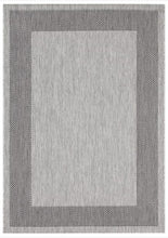 Carica l&#39;immagine nel visualizzatore di Gallery, Tappeto Moderno TR FLATWEAVE FRAME GREY/BLACK 120x60 (Galleriafarah1970)
