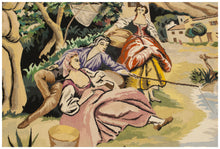 Load image into Gallery viewer, 205x150  cm Aubusson Arazzo classic figurativ Origine: Francia
