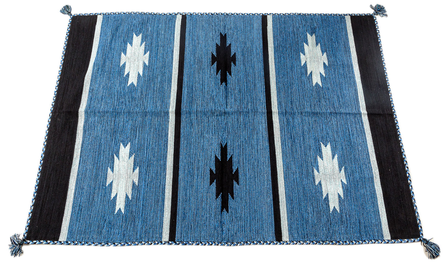 Galleria Farah1970 - 200x140 CM Kilim Autentico, Originale e Fatto a Mano Ideale Per la Sala , Salotto , Ufficio , Seconda casa e la cucina (Lavabile In Lavatrice)