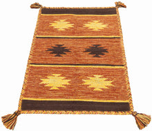 Load image into Gallery viewer, Kilim Original, authentisch handgemacht Cotton Baumwolle 200x140 CM
