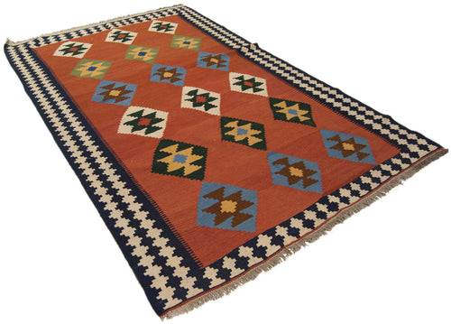 262x161 CM Autentio kilim originale fatto a mano Stile classico - Facile da pulire