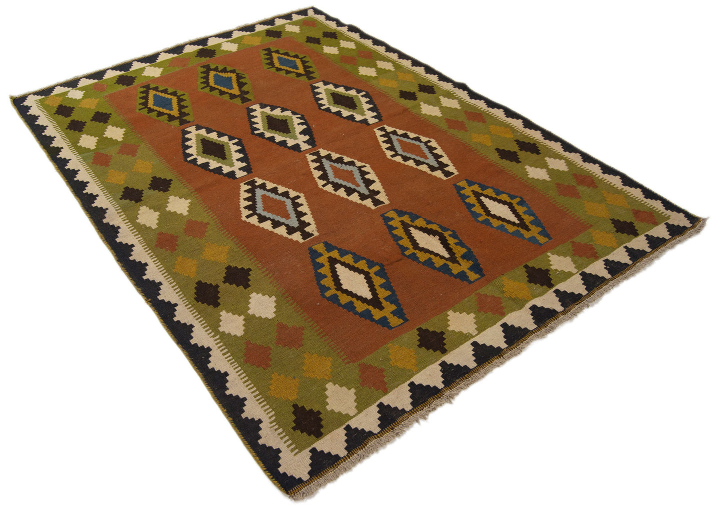 Originale Autentico kilim offerta PURA LANA (206x150 CM)