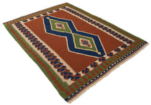 Carica l'immagine nel visualizzatore di Gallery, 194x146 cm - Kilim Qilim Kelem original authentisch handgemacht mit
