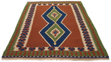 Carica l&#39;immagine nel visualizzatore di Gallery, 194x146 cm - Kilim Qilim Kelem original authentisch handgemacht mit
