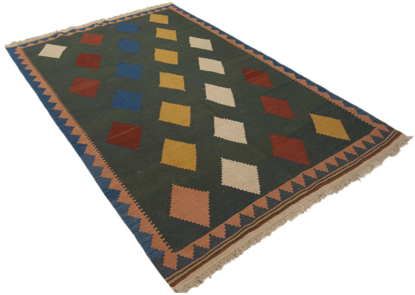 Original Hand Made Rustic Kilim / Afganistan Origin 222x150 CM _ Galleriafarah1970