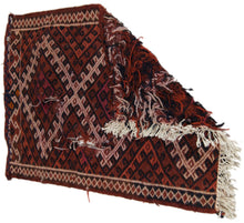 Lade das Bild in den Galerie-Viewer, 65x48 CM Antico Tappeto kilim Kelem Qilim  originale orientale
