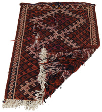 Lade das Bild in den Galerie-Viewer, 65x48 CM Antico Tappeto kilim Kelem Qilim  originale orientale

