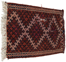 Load image into Gallery viewer, 65x48 CM Antico Tappeto kilim Kelem Qilim  originale orientale
