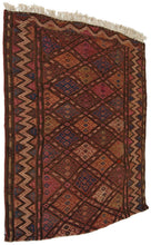Carica l'immagine nel visualizzatore di Gallery, Authentic original hand knotted Kilim / kelem / Cicim 76X62 CM
